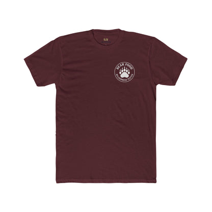 Bear Food Tee – Wilderness Tested Graphic Shirt White logo | Outdoor Adventure Apparel – Solid Maroon T-Shirt for adventure (27 view)