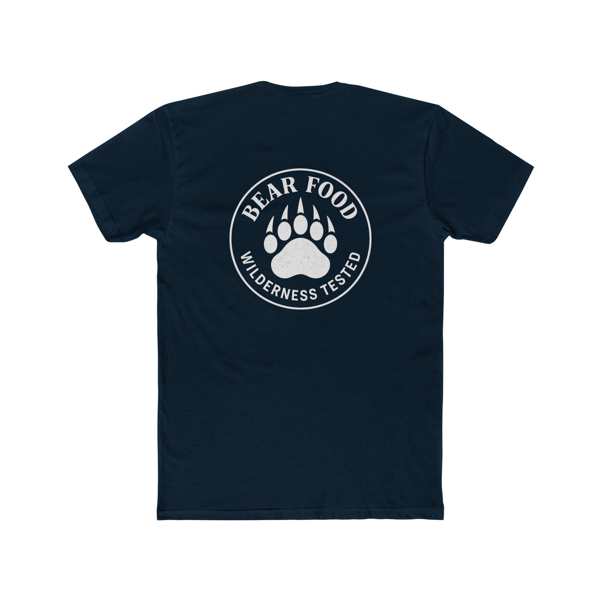 Bear Food Tee – Wilderness Tested Graphic Shirt White logo | Outdoor Adventure Apparel – Solid Midnight Navy T-Shirt for adventure (20 view)