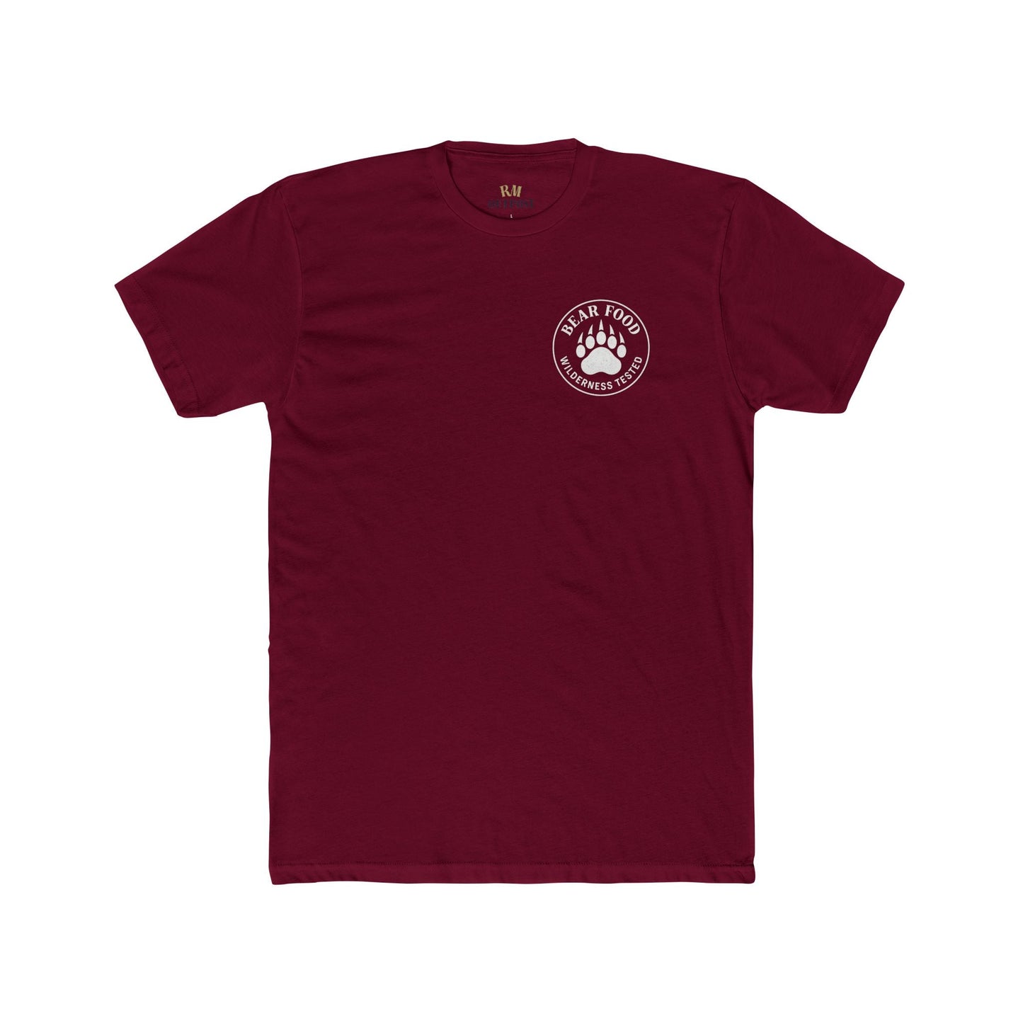 Bear Food Tee – Wilderness Tested Graphic Shirt White logo | Outdoor Adventure Apparel – Solid Cardinal Red T-Shirt for adventure (23 view)