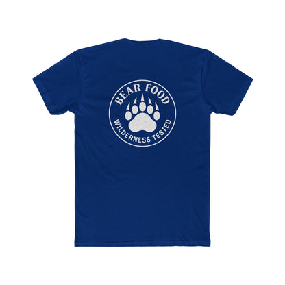 Bear Food Tee – Wilderness Tested Graphic Shirt White logo | Outdoor Adventure Apparel – Solid Royal T-Shirt for adventure (18 view)