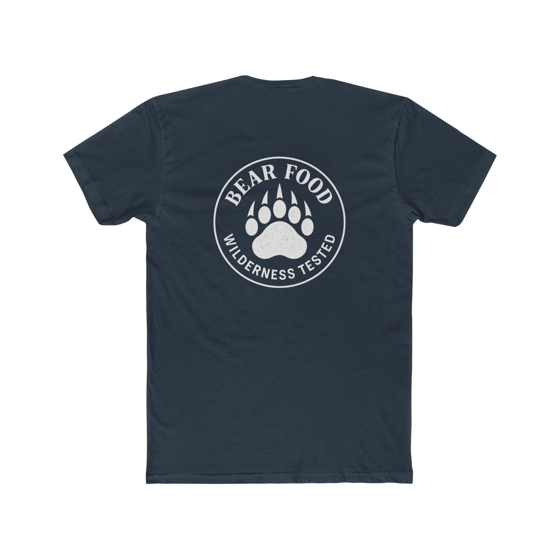 Bear Food Tee – Wilderness Tested Graphic Shirt White logo | Outdoor Adventure Apparel – Solid Forest Green T-Shirt for adventure (13 view)