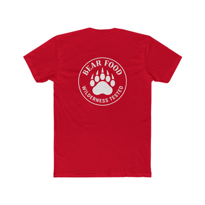 Bear Food Tee – Wilderness Tested Graphic Shirt White logo | Outdoor Adventure Apparel – Solid Red T-Shirt for adventure (26 view)