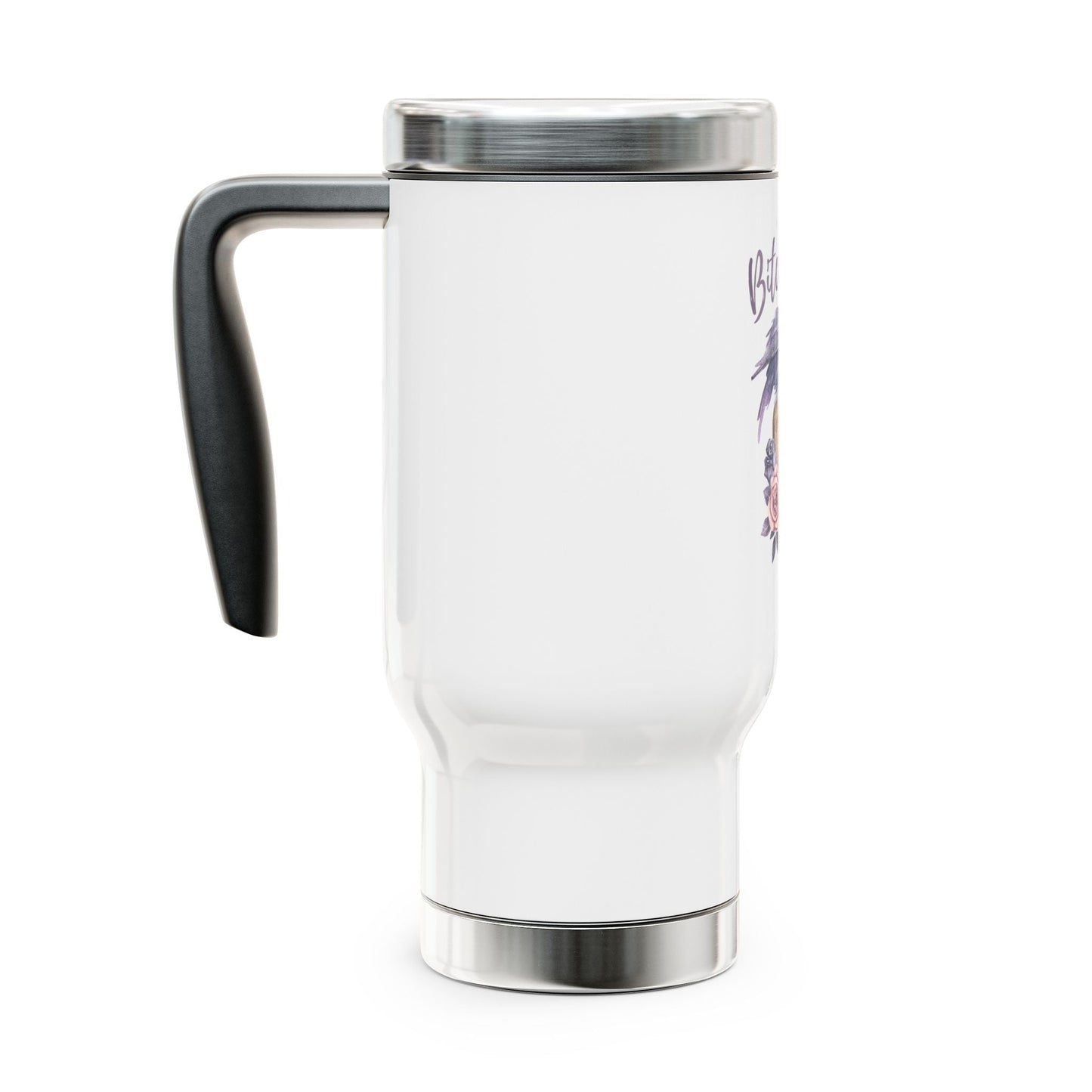 BitchCraft Travel Mug, Coffee Cup for Witches, Cool Skull Design, Perfect Gift for Halloween, Road Trips, & Daily Use – 14oz Mug for Beverage Container (2 view)