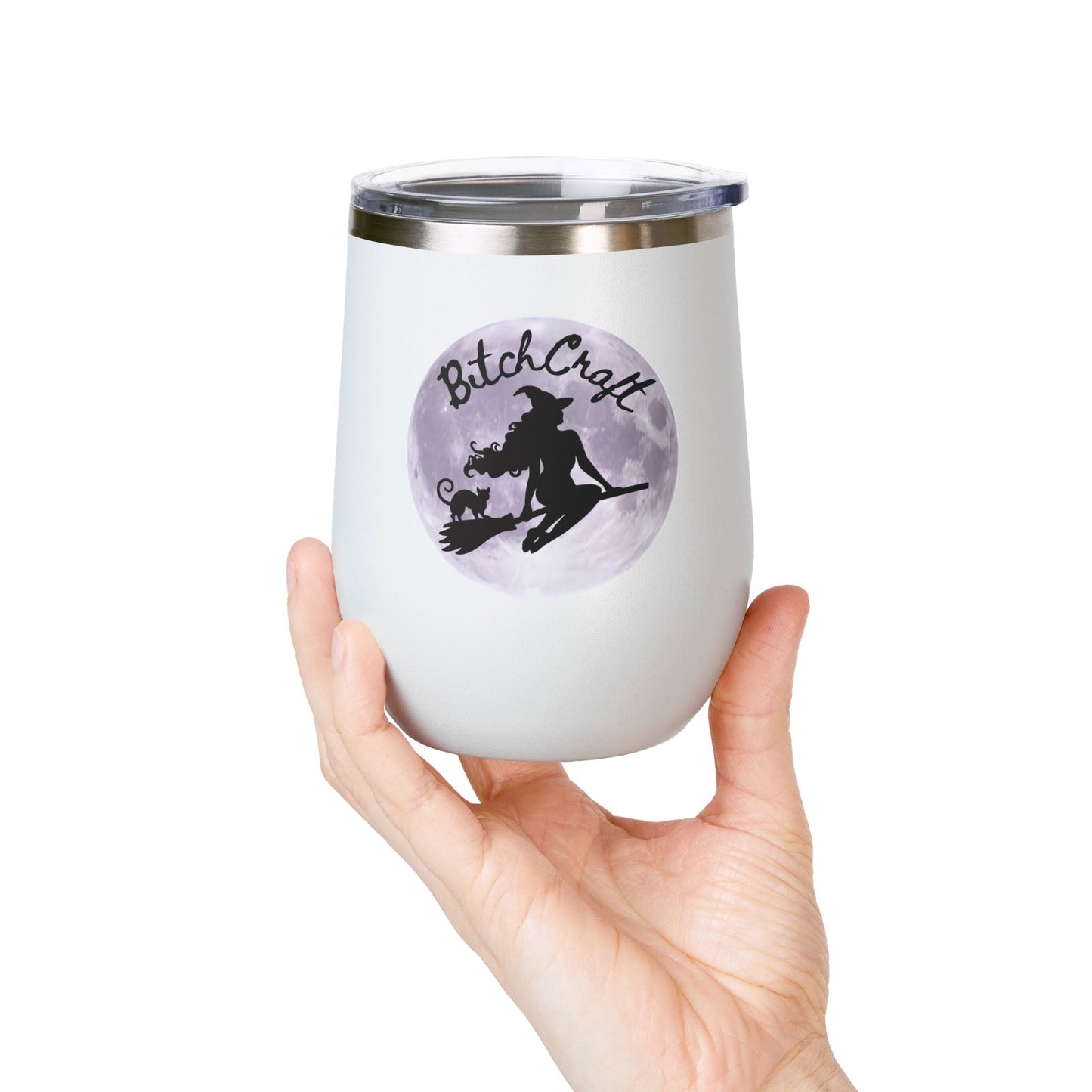 BitchCraft Wine Tumbler, 12oz | Perfect for Witches, Halloween Parties, Gifts, or Cozy Nights In – 12oz Mug for Beverage Container (12 view)