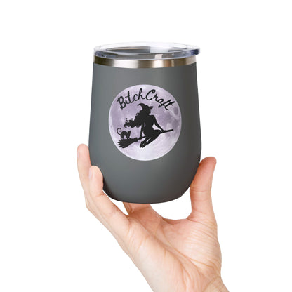 BitchCraft Wine Tumbler, 12oz | Perfect for Witches, Halloween Parties, Gifts, or Cozy Nights In – 12oz Mug for Beverage Container (27 view)
