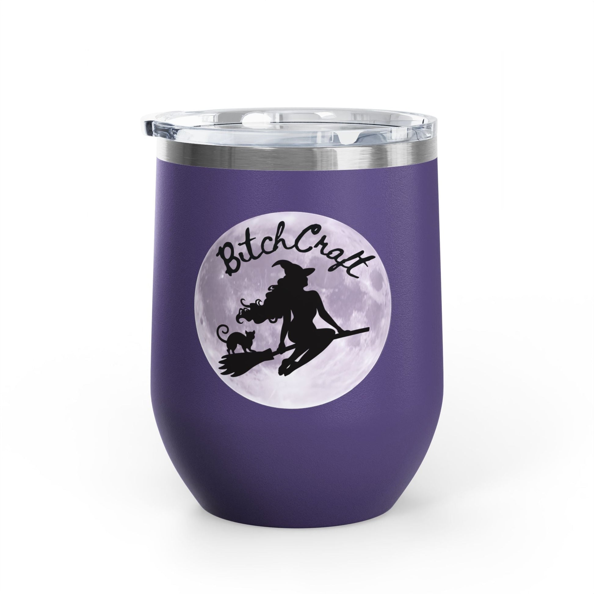 BitchCraft Wine Tumbler, 12oz | Perfect for Witches, Halloween Parties, Gifts, or Cozy Nights In – 12oz Mug for Beverage Container (29 view)