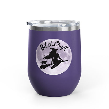 BitchCraft Wine Tumbler, 12oz | Perfect for Witches, Halloween Parties, Gifts, or Cozy Nights In – 12oz Mug for Beverage Container (29 view)