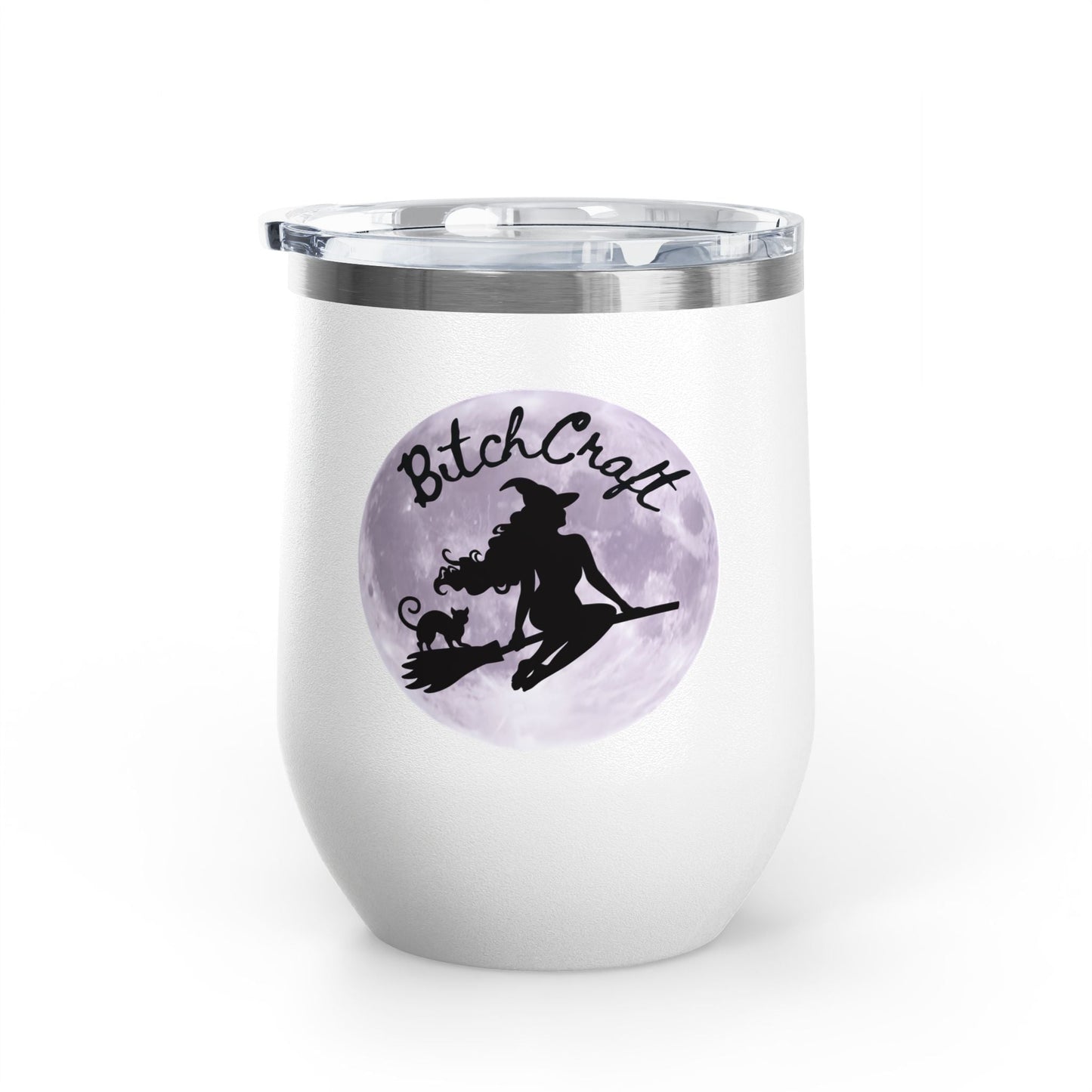 BitchCraft Wine Tumbler, 12oz | Perfect for Witches, Halloween Parties, Gifts, or Cozy Nights In – 12oz Mug for Beverage Container (9 view)
