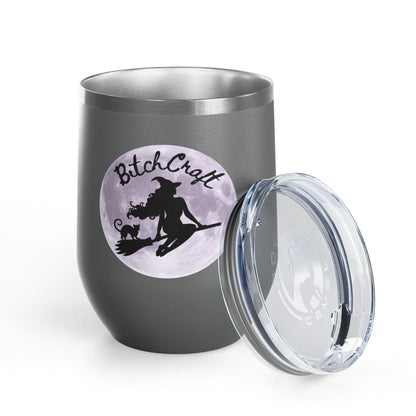 BitchCraft Wine Tumbler, 12oz | Perfect for Witches, Halloween Parties, Gifts, or Cozy Nights In – 12oz Mug for Beverage Container (26 view)