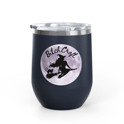 BitchCraft Wine Tumbler, 12oz | Perfect for Witches, Halloween Parties, Gifts, or Cozy Nights In – 12oz Mug for Beverage Container (34 view)