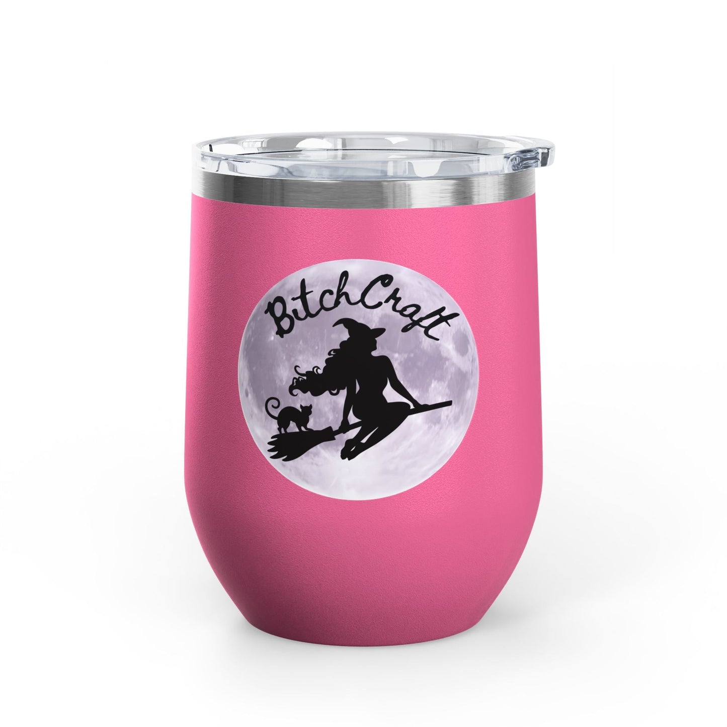 BitchCraft Wine Tumbler, 12oz | Perfect for Witches, Halloween Parties, Gifts, or Cozy Nights In – 12oz Mug for Beverage Container (7 view)