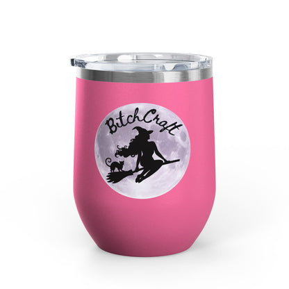 BitchCraft Wine Tumbler, 12oz | Perfect for Witches, Halloween Parties, Gifts, or Cozy Nights In – 12oz Mug for Beverage Container (39 view)