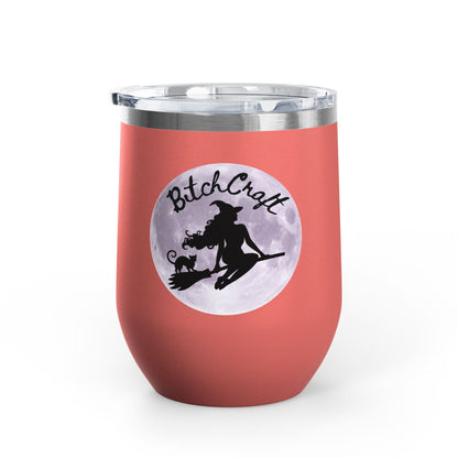 BitchCraft Wine Tumbler, 12oz | Perfect for Witches, Halloween Parties, Gifts, or Cozy Nights In – 12oz Mug for Beverage Container (14 view)