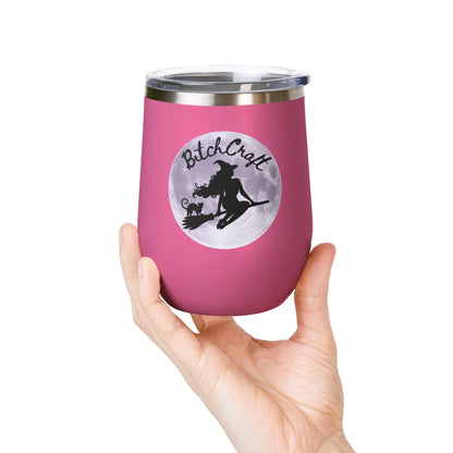 BitchCraft Wine Tumbler, 12oz | Perfect for Witches, Halloween Parties, Gifts, or Cozy Nights In – 12oz Mug for Beverage Container (42 view)