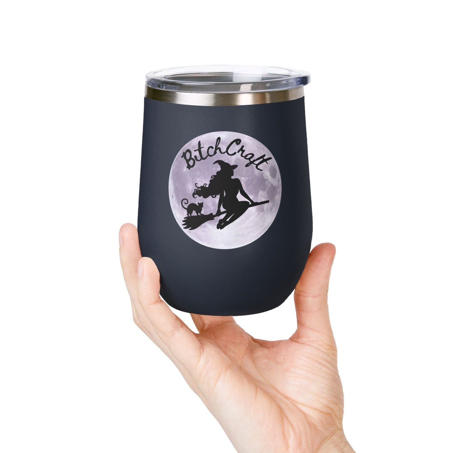 BitchCraft Wine Tumbler, 12oz | Perfect for Witches, Halloween Parties, Gifts, or Cozy Nights In – 12oz Mug for Beverage Container (37 view)