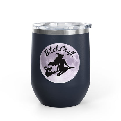 BitchCraft Wine Tumbler, 12oz | Perfect for Witches, Halloween Parties, Gifts, or Cozy Nights In – 12oz Mug for Beverage Container (6 view)