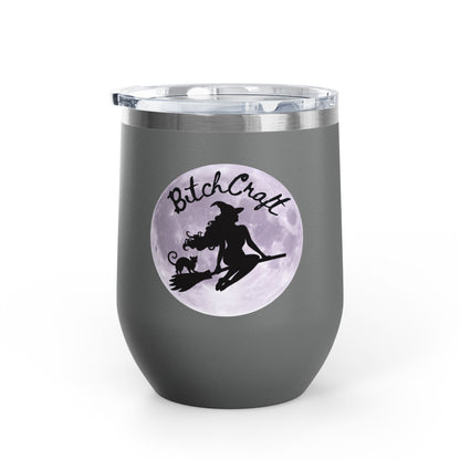 BitchCraft Wine Tumbler, 12oz | Perfect for Witches, Halloween Parties, Gifts, or Cozy Nights In – 12oz Mug for Beverage Container (24 view)