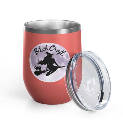 BitchCraft Wine Tumbler, 12oz | Perfect for Witches, Halloween Parties, Gifts, or Cozy Nights In – 12oz Mug for Beverage Container (16 view)