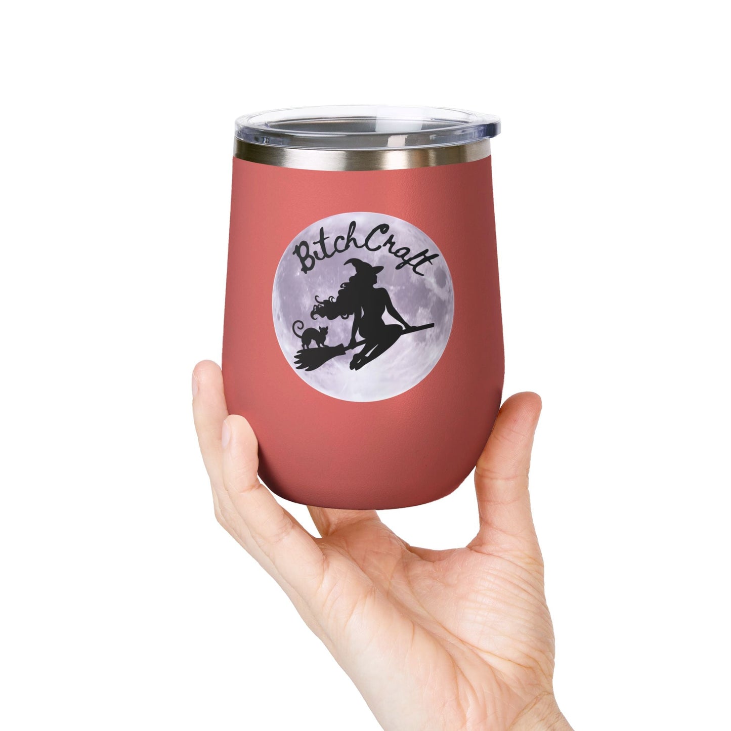 BitchCraft Wine Tumbler, 12oz | Perfect for Witches, Halloween Parties, Gifts, or Cozy Nights In – 12oz Mug for Beverage Container (17 view)