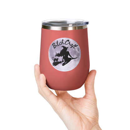 BitchCraft Wine Tumbler, 12oz | Perfect for Witches, Halloween Parties, Gifts, or Cozy Nights In – 12oz Mug for Beverage Container (17 view)