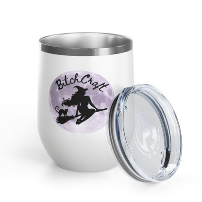 BitchCraft Wine Tumbler, 12oz | Perfect for Witches, Halloween Parties, Gifts, or Cozy Nights In – 12oz Mug for Beverage Container (11 view)