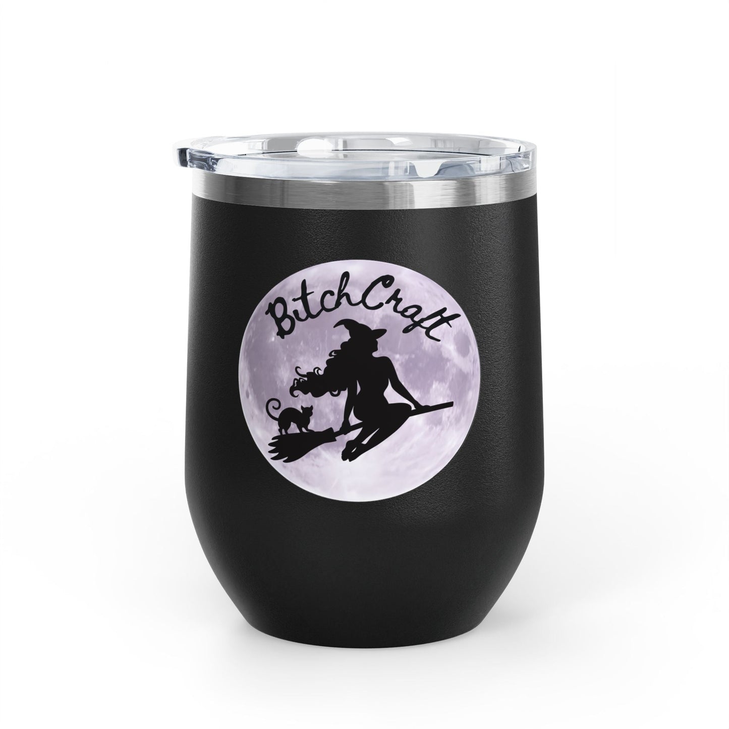 BitchCraft Wine Tumbler, 12oz | Perfect for Witches, Halloween Parties, Gifts, or Cozy Nights In – 12oz Mug for Beverage Container (19 view)