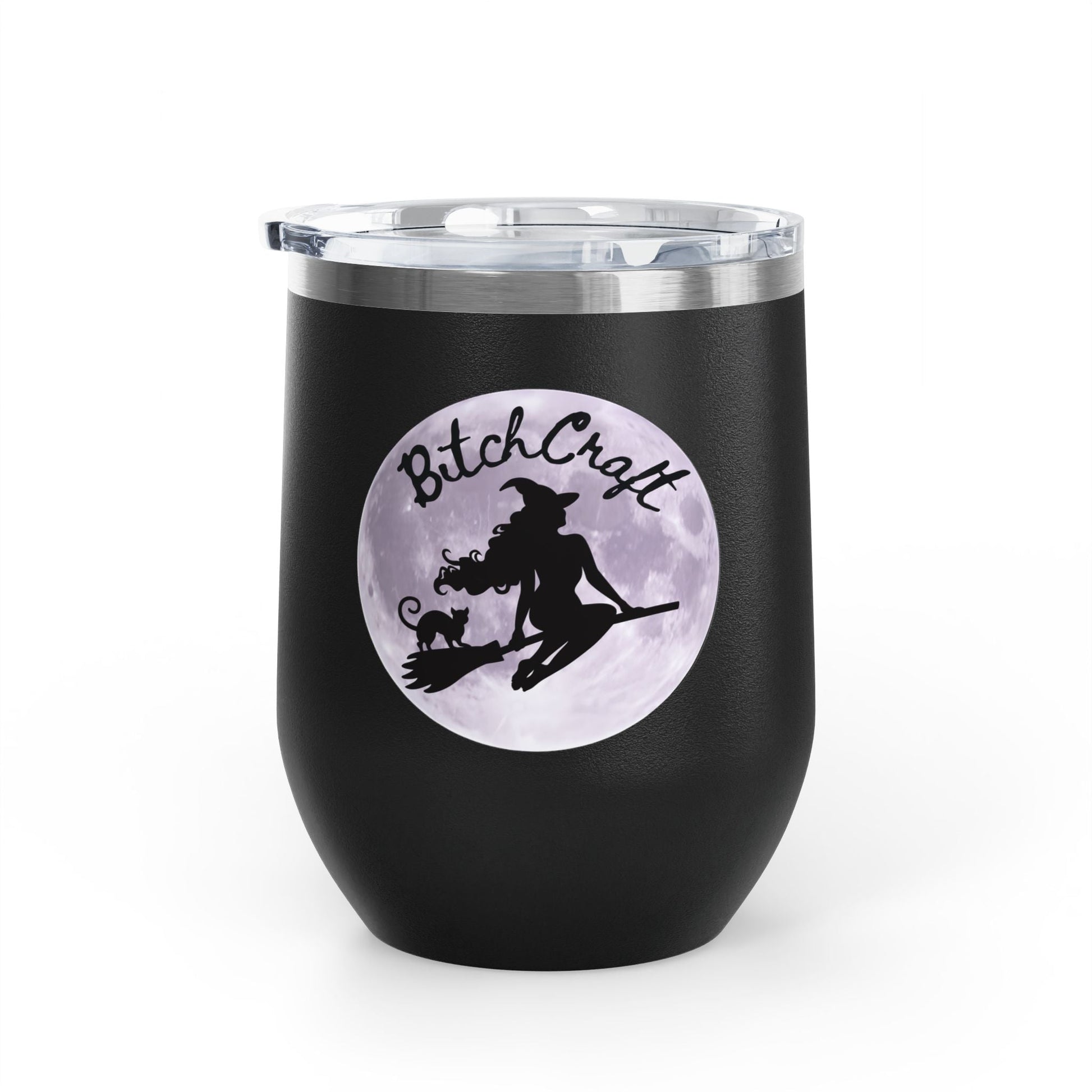 BitchCraft Wine Tumbler, 12oz | Perfect for Witches, Halloween Parties, Gifts, or Cozy Nights In – 12oz Mug for Beverage Container (19 view)