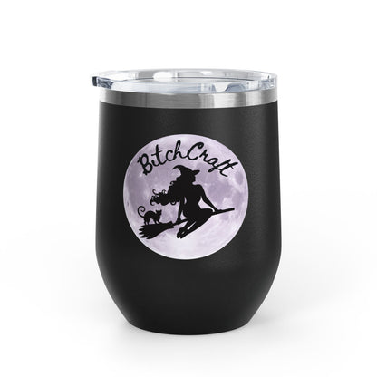 BitchCraft Wine Tumbler, 12oz | Perfect for Witches, Halloween Parties, Gifts, or Cozy Nights In – 12oz Mug for Beverage Container (19 view)