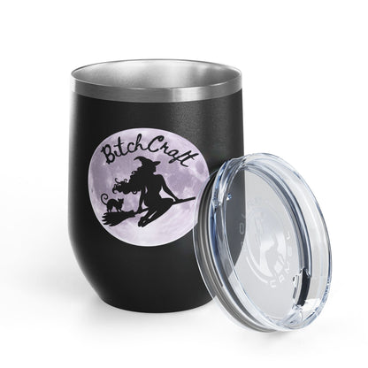 BitchCraft Wine Tumbler, 12oz | Perfect for Witches, Halloween Parties, Gifts, or Cozy Nights In – 12oz Mug for Beverage Container (21 view)