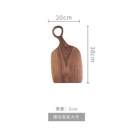 Black - Walnut - Wood - Cutting - Board | Shop Sbrtn Homes – Brown Kitchen tool for closing gift (2 view)