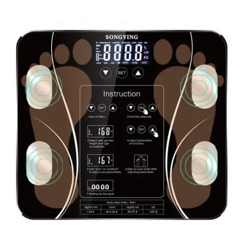 Body - Fat - Scale - Health - Analysis | Shop Sbrtn Homes – Black electrioncs for glow - up collection (3 view)