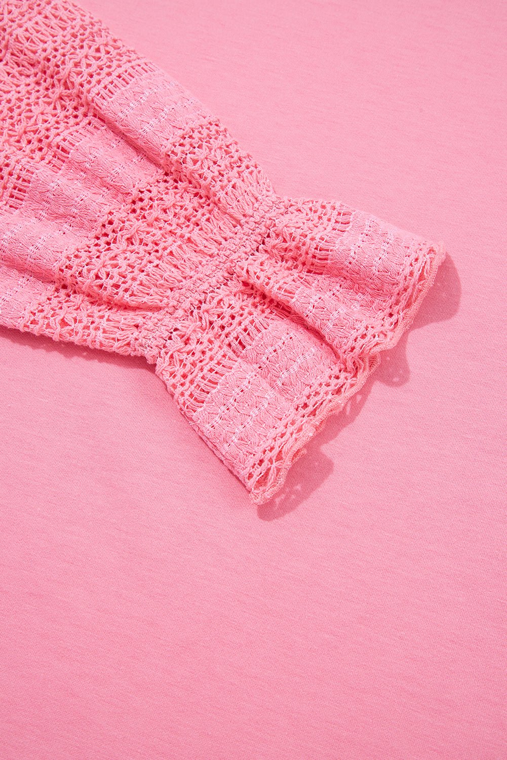 Brielle Lace Ruffled Sleeve Patchwork Loose Sweatshirt – Sachet Pink Tops/Sweatshirts & Hoodies for Shopify Collective (9 view)