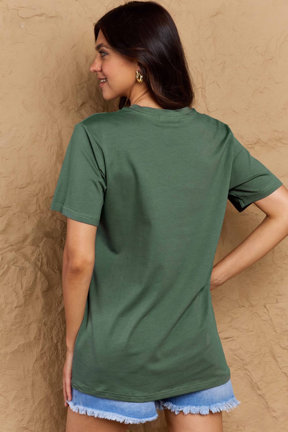 Simply Love Full Size Dog Slogan Graphic Cotton T-Shirt – Green by Simply Love