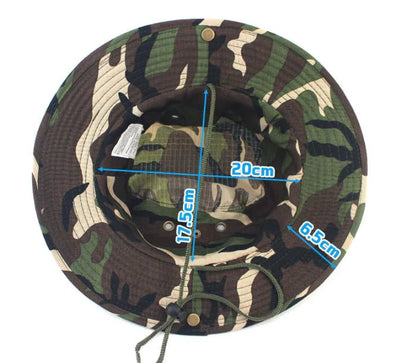 Boonie Bucket Hat – Camo Wide Brim Sun Cap for Fishing, – Apparel by SbrTnHomes