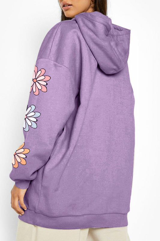 Simply Love Simply Love Full Size MAMA Graphic Dropped Shoulder Hoodie – Lilac by Simply Love