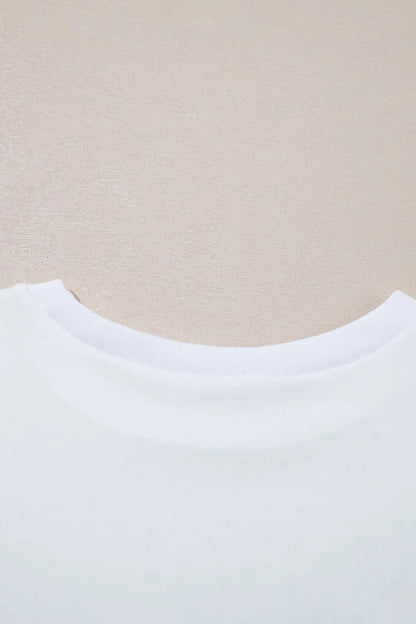 Loose Half Sleeve Hi Low Hem T Shirt – Light Blue for Best Sellers (15 view)
