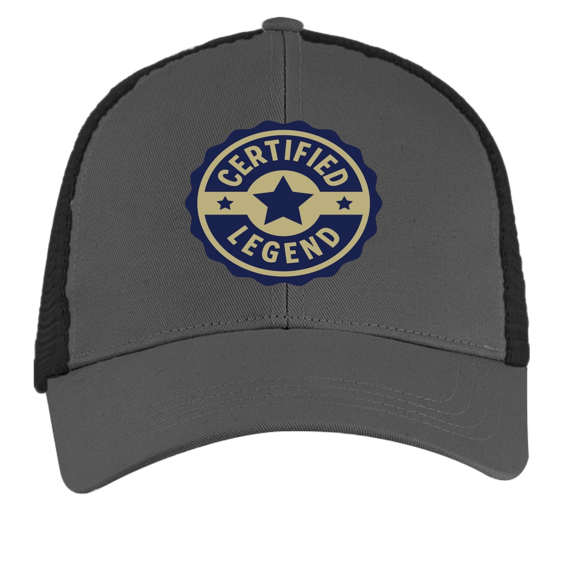 Certified Legend Trucker Hat – Official Seal Design | RM Outpost Gear – ORNGE POPPY / OYSTER Hats for Apparel (19 view)