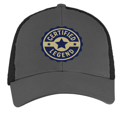 Certified Legend Trucker Hat – Official Seal Design | RM Outpost Gear – ORNGE POPPY / OYSTER Hats for Apparel (19 view)