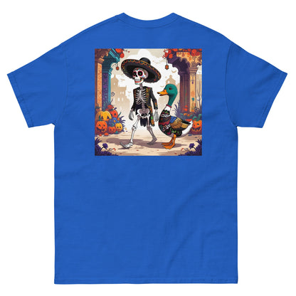 Charming Duck Skeleton Tee, Cute Graphic T-Shirt – Royal T-Shirt for Lizard Designs (7 view)