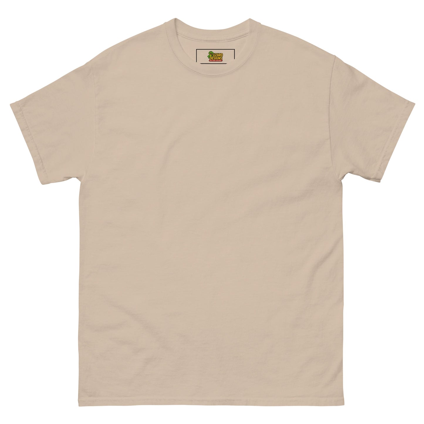 Charming Duck Skeleton Tee, Cute Graphic T-Shirt – Sand T-Shirt for Lizard Designs (18 view)