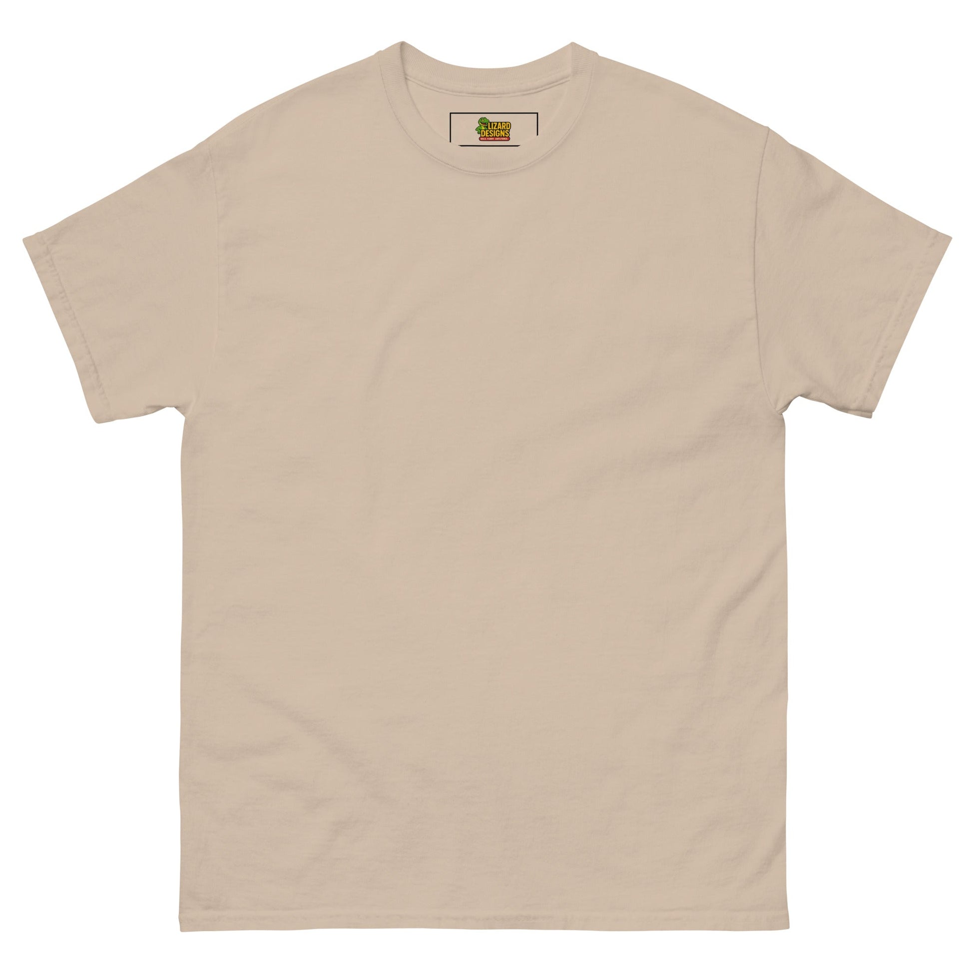 Charming Duck Skeleton Tee, Cute Graphic T-Shirt – Sand T-Shirt for Lizard Designs (18 view)