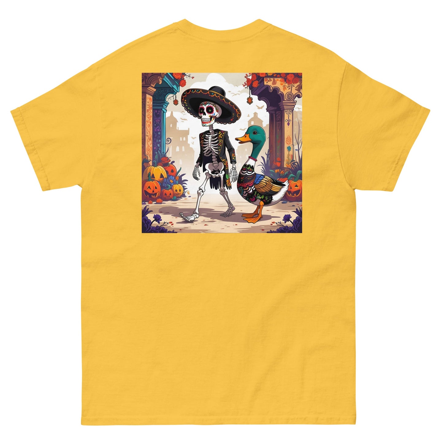 Charming Duck Skeleton Tee, Cute Graphic T-Shirt – Daisy T-Shirt for Lizard Designs (19 view)