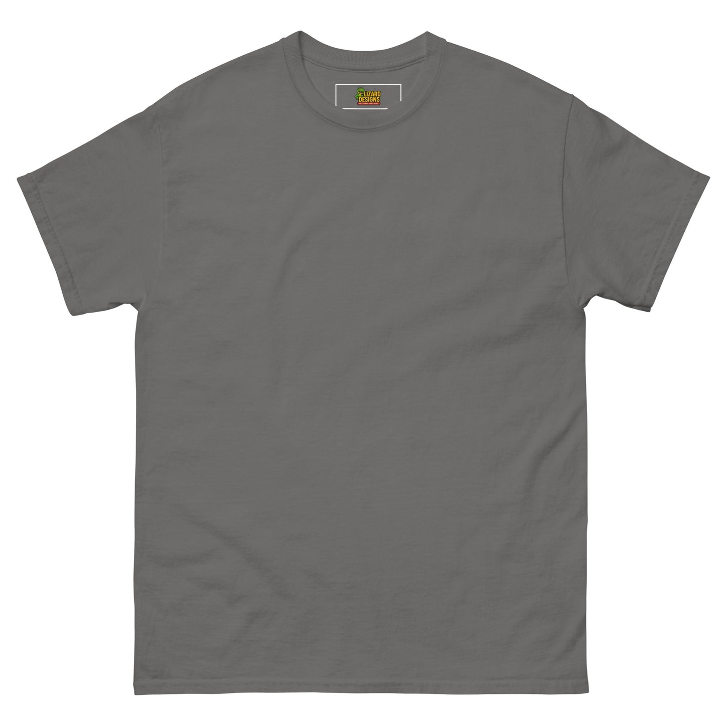Charming Duck Skeleton Tee, Cute Graphic T-Shirt – Charcoal T-Shirt for Lizard Designs (14 view)
