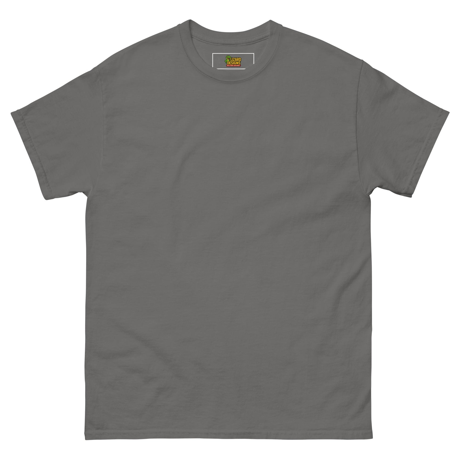 Charming Duck Skeleton Tee, Cute Graphic T-Shirt – Charcoal T-Shirt for Lizard Designs (14 view)