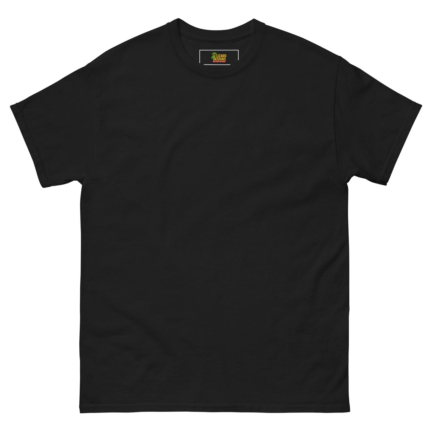 Charming Duck Skeleton Tee, Cute Graphic T-Shirt – Black T-Shirt for Lizard Designs (4 view)