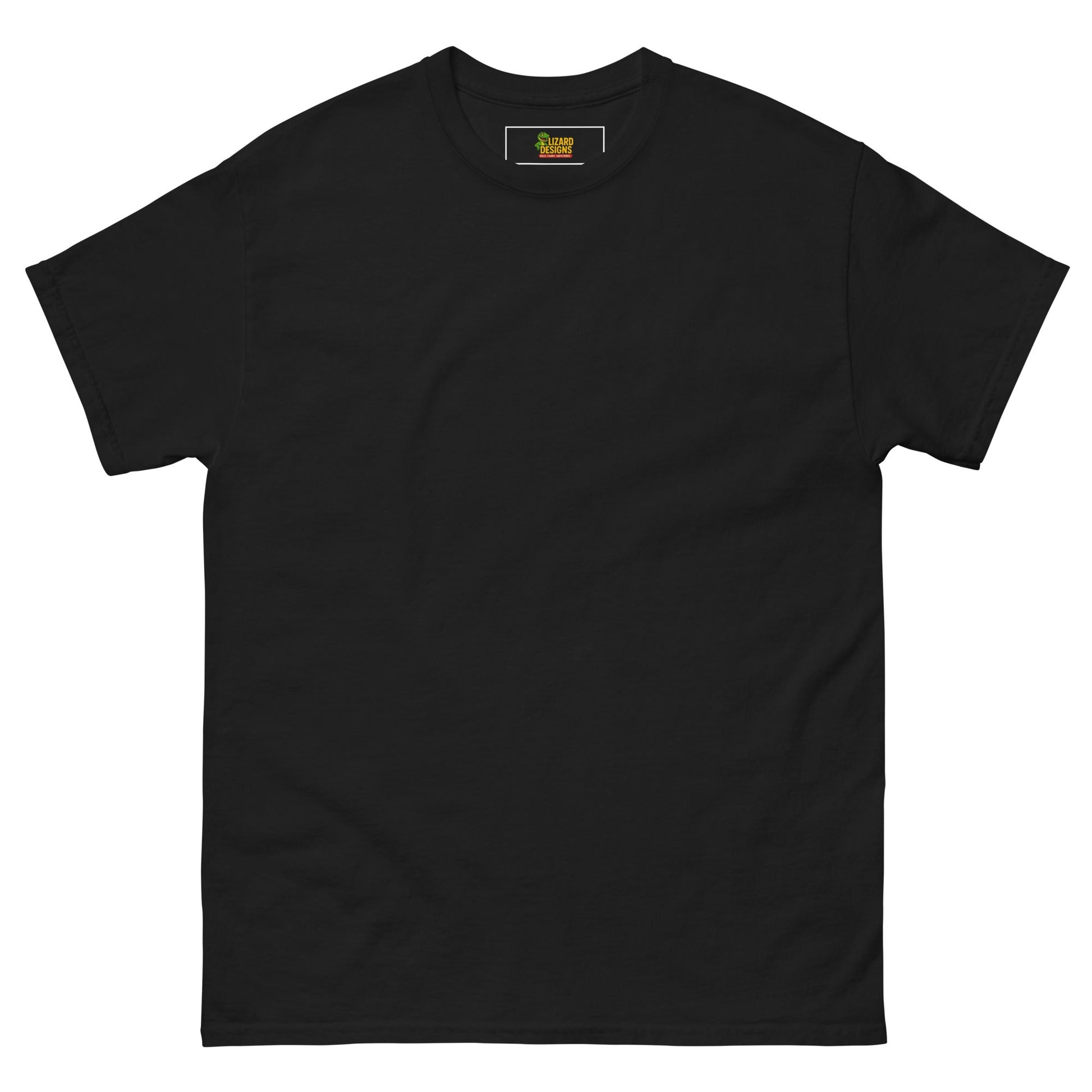 Charming Duck Skeleton Tee, Cute Graphic T-Shirt – Black T-Shirt for Lizard Designs (4 view)