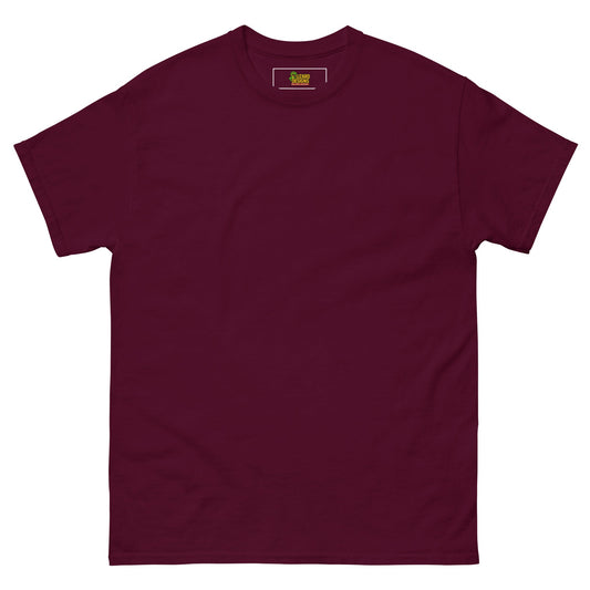 Charming Duck Skeleton Tee, Cute Graphic T-Shirt – Maroon T-Shirt for Lizard Designs (2 view)