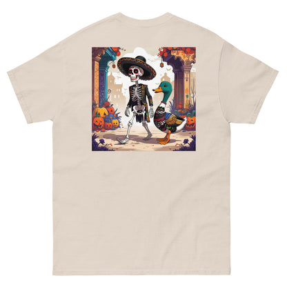 Charming Duck Skeleton Tee, Cute Graphic T-Shirt – Natural T-Shirt for Lizard Designs (23 view)