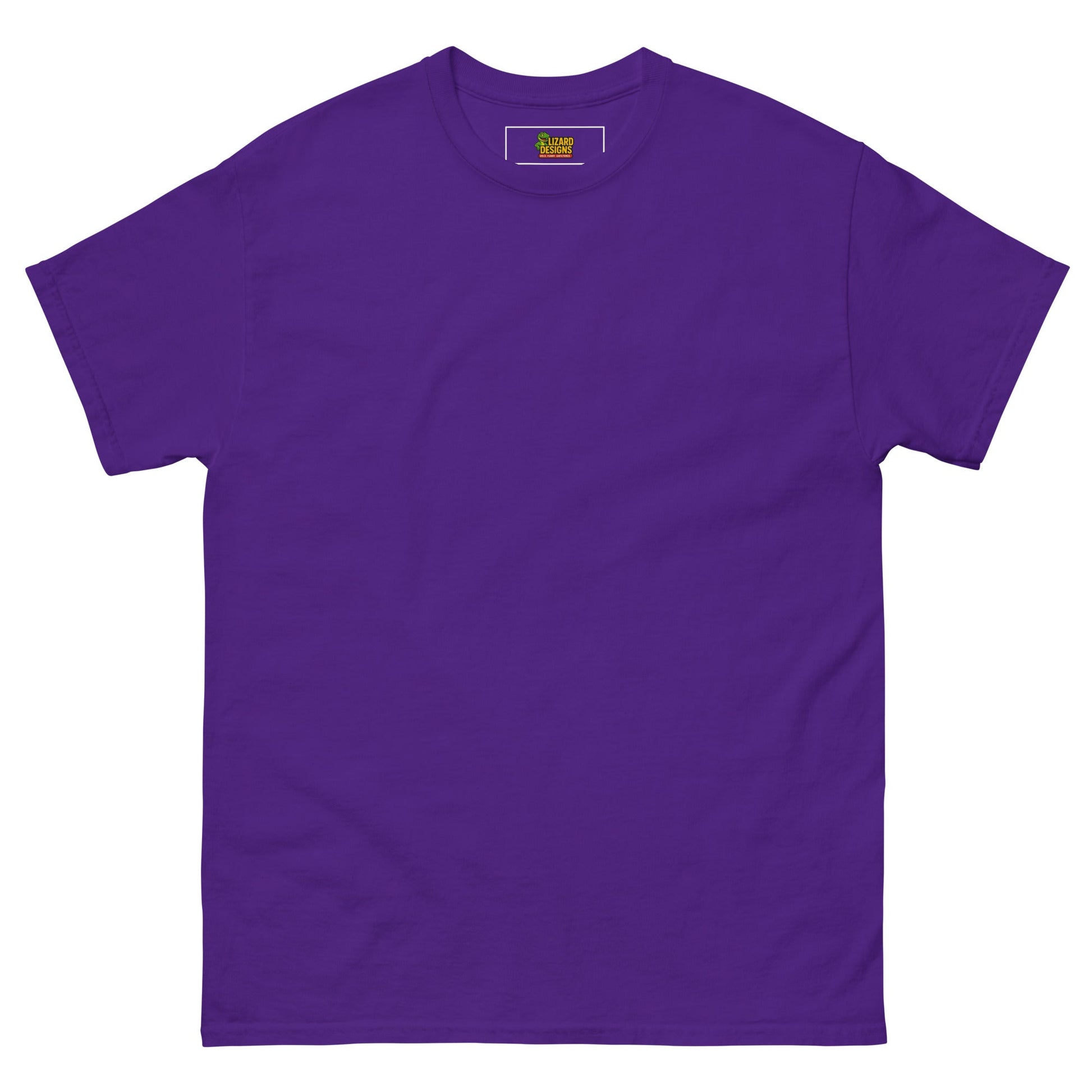 Charming Duck Skeleton Tee, Cute Graphic T-Shirt – Purple T-Shirt for Lizard Designs (6 view)