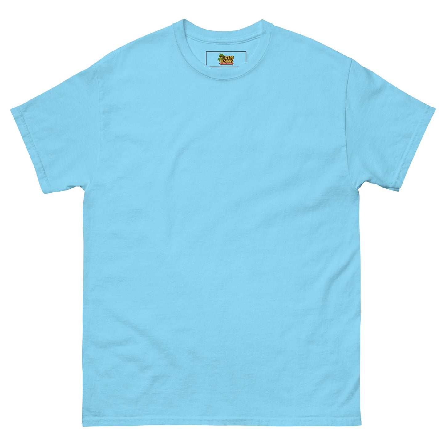 Charming Duck Skeleton Tee, Cute Graphic T-Shirt – Sky T-Shirt for Lizard Designs (22 view)